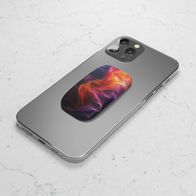 Colorful Abstract Phone Click-On Grip | Stylish Click-On Stand for Easy Handling & Support