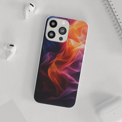 Colorful Abstract IPhone & Samsung Flexi Case - Artistic Phone Cover for Creative Souls