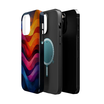 Vibrant Wave MagSafe® Tough Case for iPhone - Colorful Phone Protection