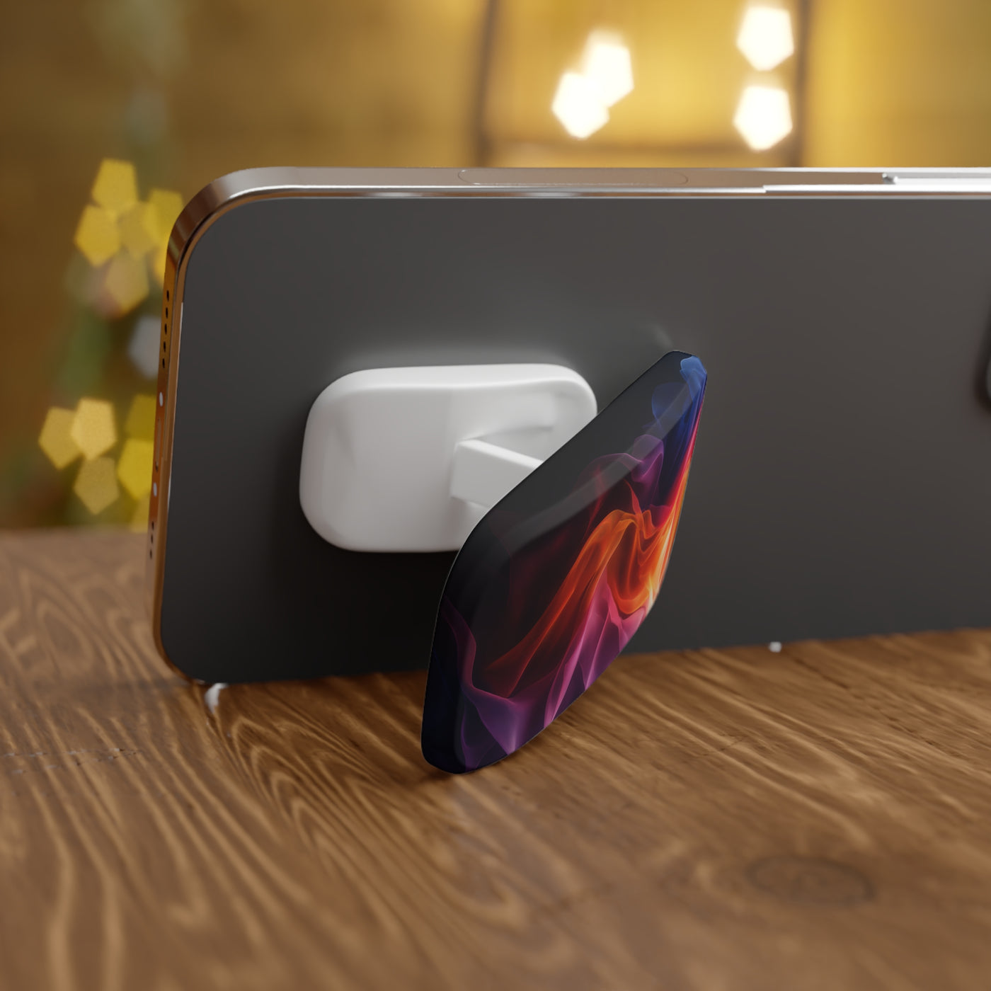 Colorful Abstract Phone Click-On Grip | Stylish Click-On Stand for Easy Handling & Support