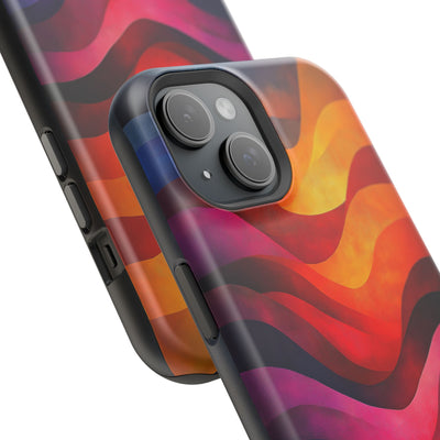 Vibrant Wave MagSafe® Tough Case for iPhone - Colorful Phone Protection
