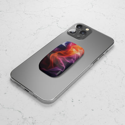 Colorful Abstract Phone Click-On Grip | Stylish Click-On Stand for Easy Handling & Support