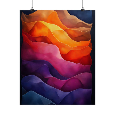 Vibrant Abstract Satin Poster | Wall Art for Home Decor